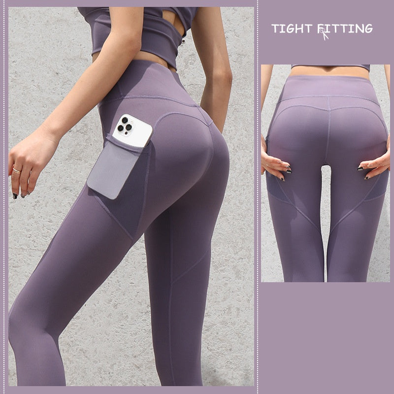 Seamless Sport-Leggings – Push-Up & High Waist mit Taschen
