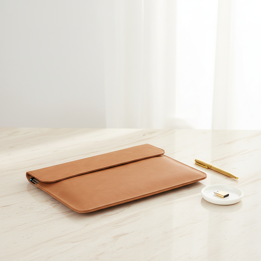 Bild 1 - Laptop-Tasche auf Beige Marmor