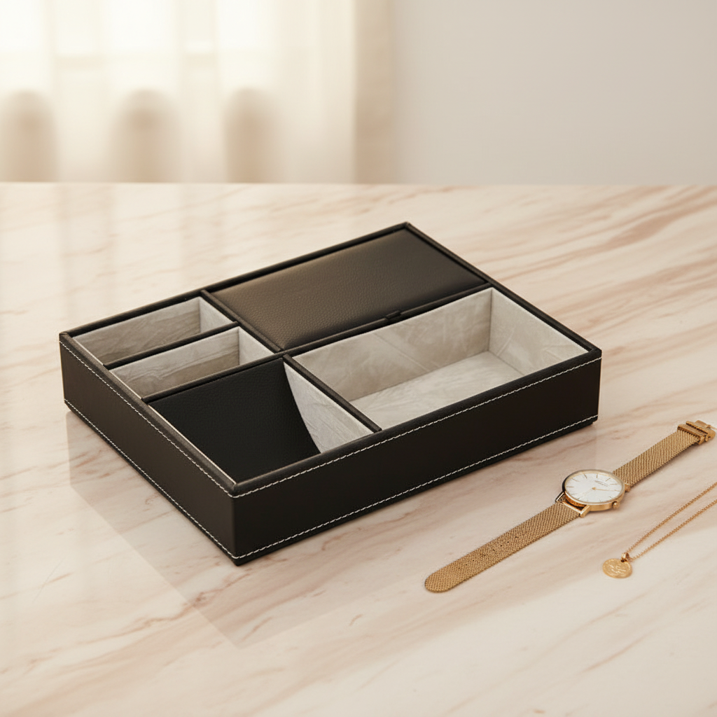 Bild 1 - Valet Tray auf Beige Marmor