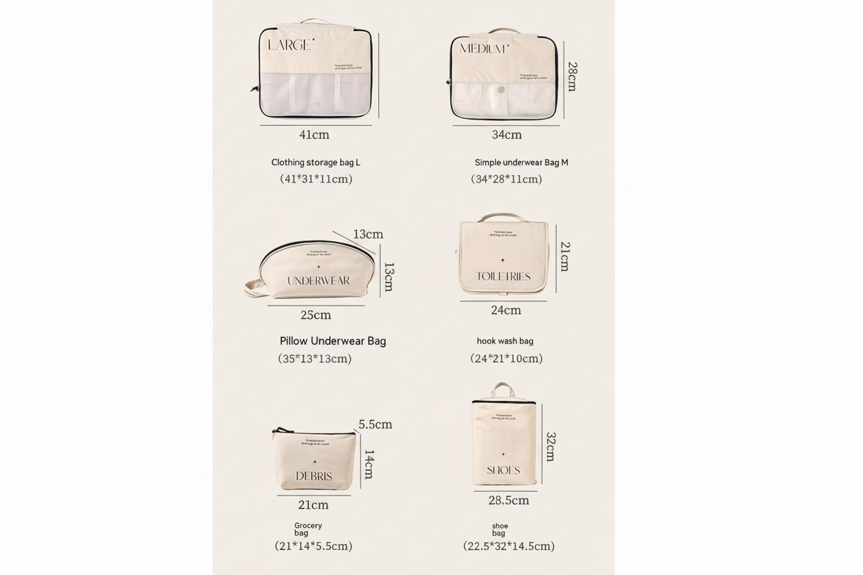 Reise-Organizer ohne Labels 3