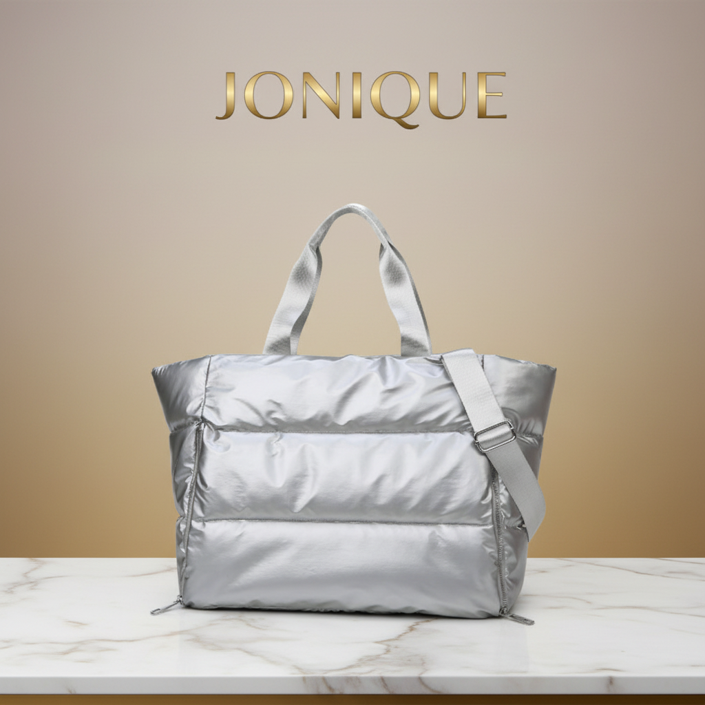 Silberne Tasche - JONIQUE